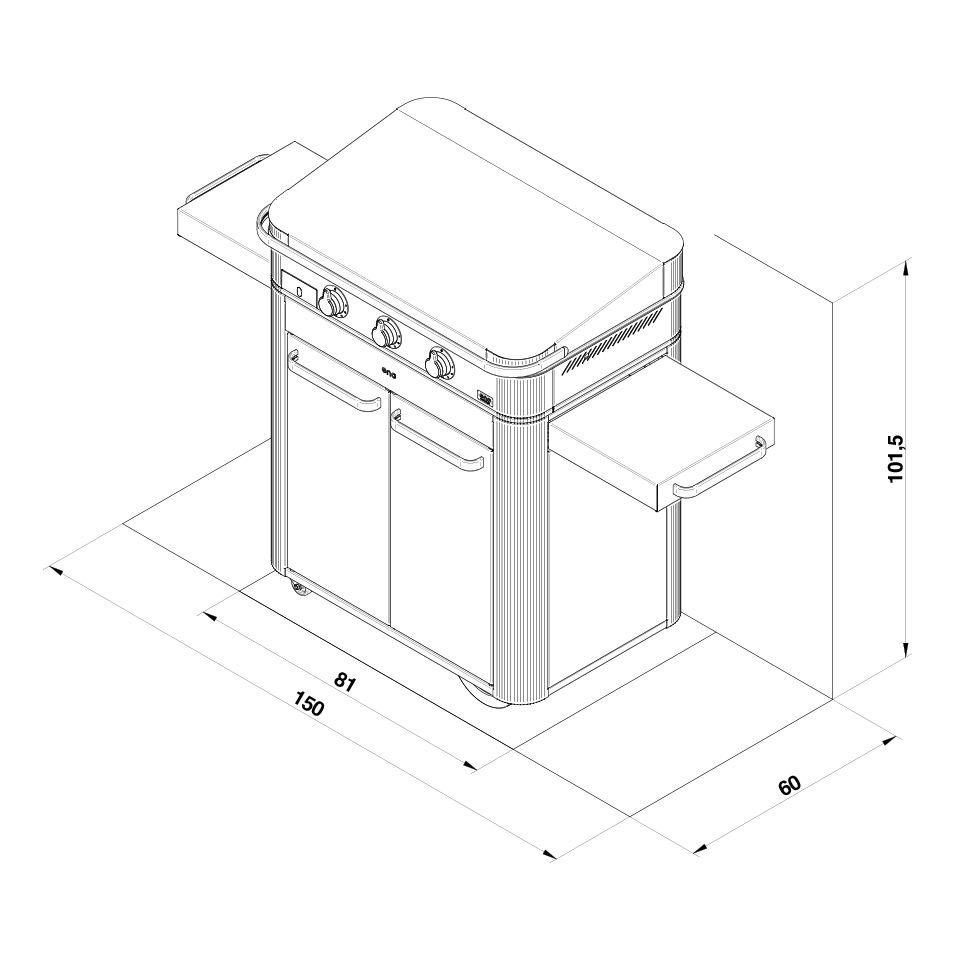 Enosign 80 Cart Stainless Steel - Image 6