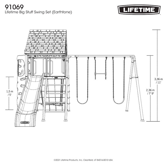 Lifetime Big Stuff Swing Set - Image 2