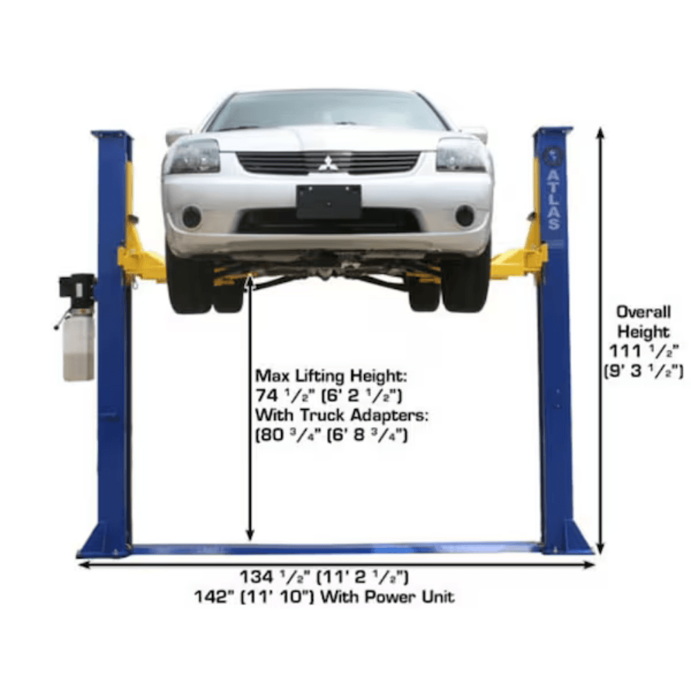 9000 LB Baseplate 2-Post Lift – Atlas 9KBPX - Image 8