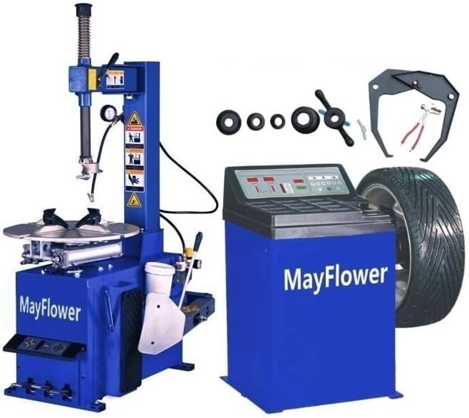 1.5 HP Tire Changer Wheel Balancer Machine Combo Rim Clamp 14″-28″ - Image 2