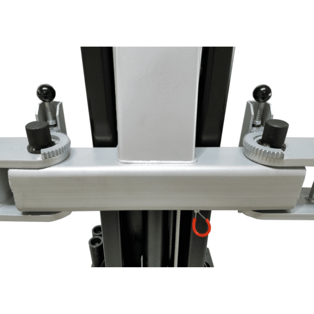 Asymmetric 2 Post Car Lift Clear Floor 9,000 lbs. Capacity Heavy Duty in Black - Image 6